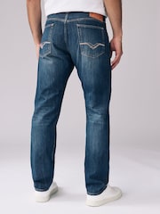 Replay Dark Blue Slim Fit Neaal Regular 100% Cotton Jeans - Image 3 of 9