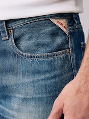 Replay Dark Blue Slim Fit Neaal Regular 100% Cotton Jeans - Image 8 of 9