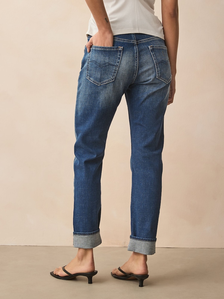 Replay Dark Blue Marty Boyfriend Fit Jeans - Image 2 of 6