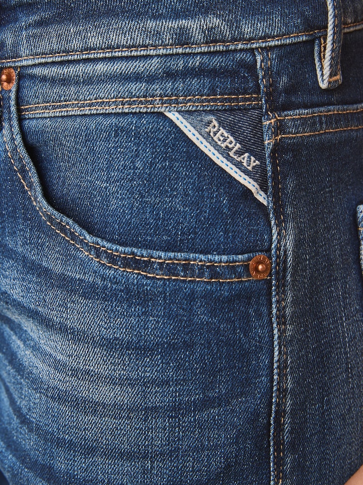 Replay Dark Blue Marty Boyfriend Fit Jeans - Image 5 of 6