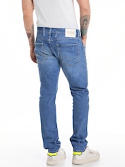 Replay Light Blue Anbass Plus Slim Fit Jeans - Image 2 of 2