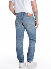 Replay Medium Blue Slim Fit Neaal Regular 100% Cotton Jeans - Image 2 of 4