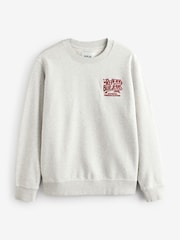 Replay Grey Jeans Embroidered 100% Cotton Sweatshirt - Image 3 of 3