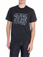 Replay Blue 100% Cotton Jeans T-Shirt - Image 1 of 3