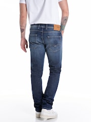 Replay Dark Rinse Grover Straight Fit Jeans - Image 2 of 4
