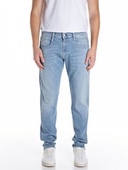 Replay Light Blue Anbass Hyperflex Slim Fit Jeans - Image 1 of 4