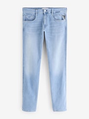 Replay Light Blue Anbass Hyperflex Slim Fit Jeans - Image 4 of 4