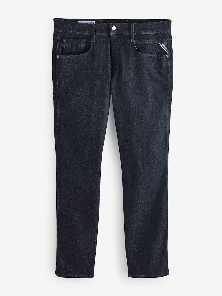 Replay Dark Blue Anbass Forever Dark Slim Fit Jeans - Image 4 of 4