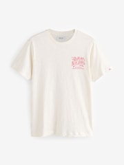 Replay White 100% Cotton Jeans Back Print T-Shirt - Image 4 of 4