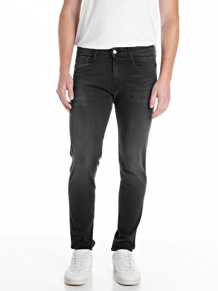 Серый - Replay Straight Fit Grover with 100% Cotton Stretch Jeans - Image 1 of 3