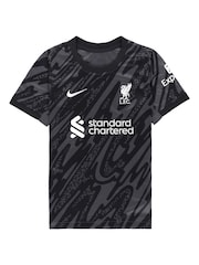 Nike Little Kids Liverpool Home Goalkeeper Stadium Kit 2024-25 - Image 2 of 3