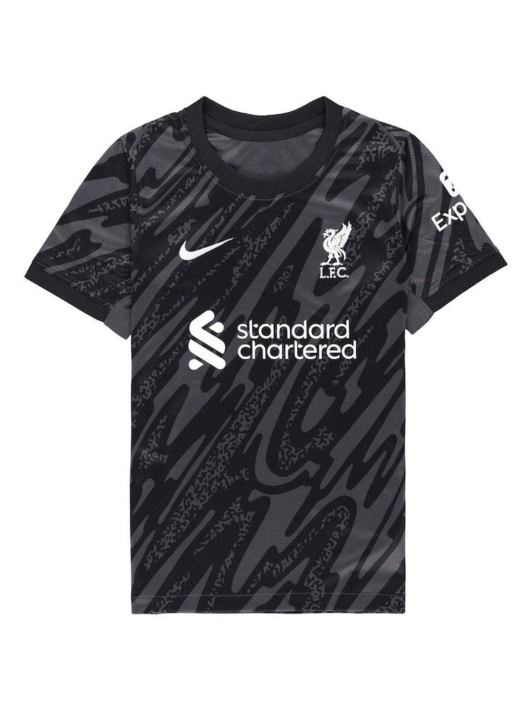 Nike Little Kids Liverpool Home Goalkeeper Stadium Kit 2024-25 - Image 2 of 3
