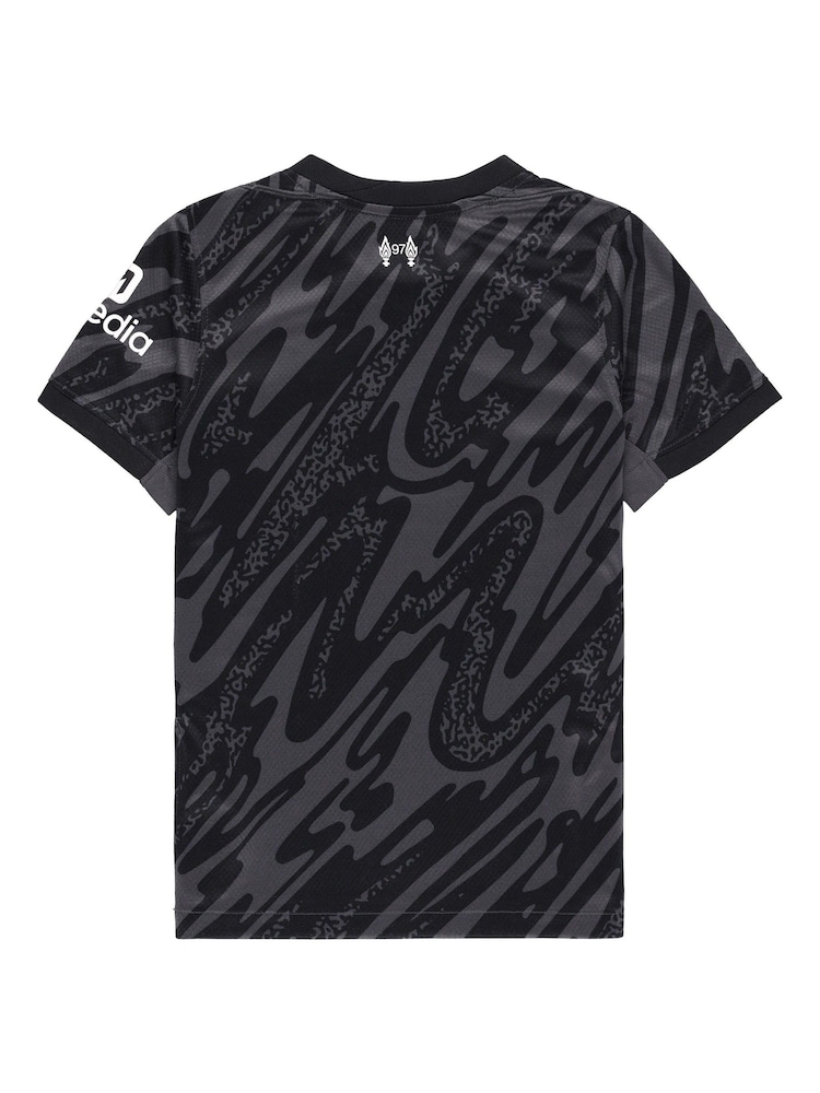 Nike Little Kids Liverpool Home Goalkeeper Stadium Kit 2024-25 - Image 3 of 3
