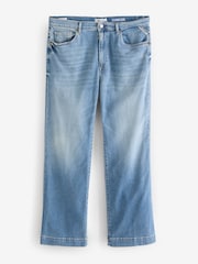 Replay Medium Blue Melja Relaxed Straight Fit Jeans - Image 4 of 4