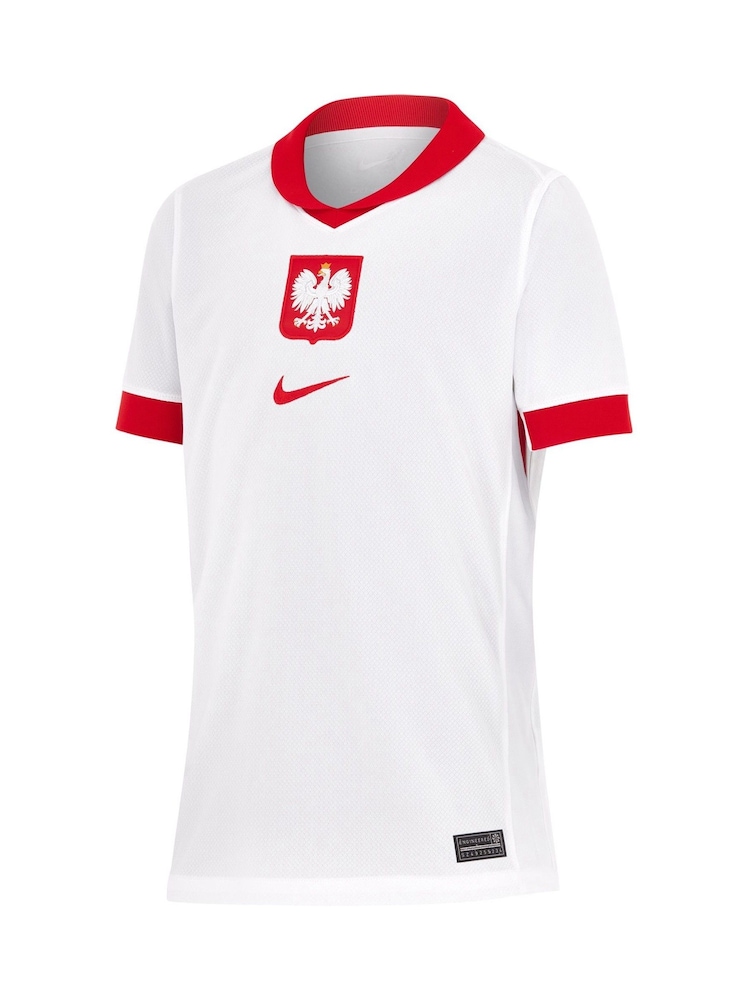 Nike White Kids Poland Home Stadium Shirt 2024 - Image 3 of 3