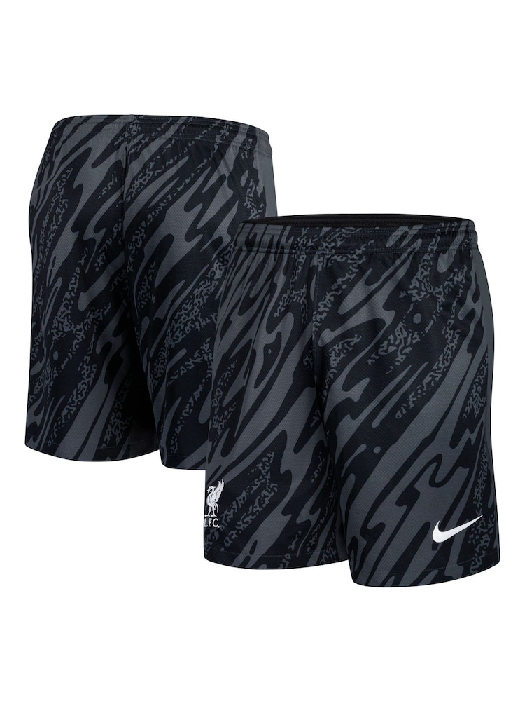 Nike Black Liverpool Home Goalkeeper Stadium Shorts 2024-25 - Image 1 of 3