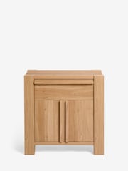 Natural Heath Oak Effect Space Saving Small Sideboard - Image 5 of 10