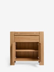 Natural Heath Oak Effect Space Saving Small Sideboard - Image 7 of 10