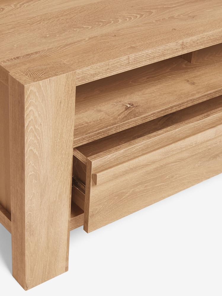 Natural Heath Oak Effect Up to 65 inch TV Unit - Image 6 of 6
