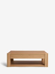 Natural Heath Oak Effect Storage Coffee Table - Image 4 of 9