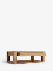 Natural Heath Oak Effect Storage Coffee Table - Image 7 of 9