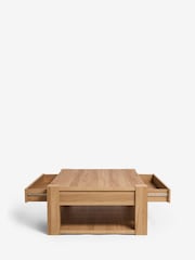 Natural Heath Oak Effect Storage Coffee Table - Image 8 of 9