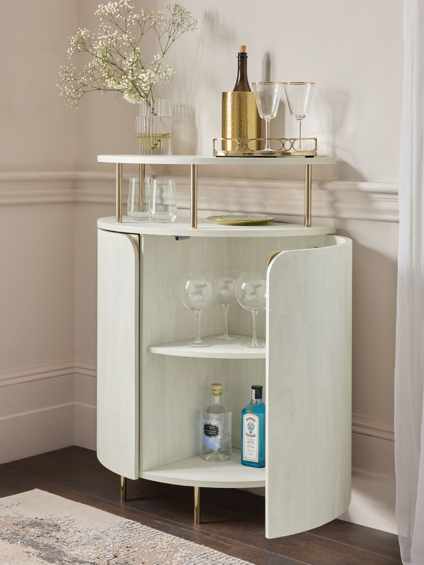 Buy Light Evie Oak Effect Drinks Cabinet from the Next UK online shop