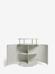 Light Evie Oak Effect Drinks Cabinet - Image 5 of 8