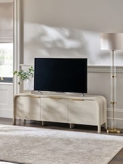 Light Natural Mia Oak Effect Wide TV Unit - Image 1 of 9
