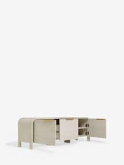 Light Natural Mia Oak Effect Wide TV Unit - Image 7 of 9