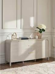 Light Natural Mia Oak Effect Large Sideboard - Image 1 of 8