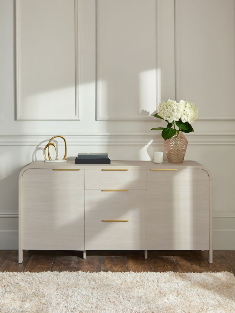Light Natural Mia Oak Effect Large Sideboard - Image 2 of 8