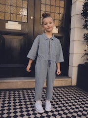 Blue Stripe Boilersuit (3-16yrs) - Image 1 of 9