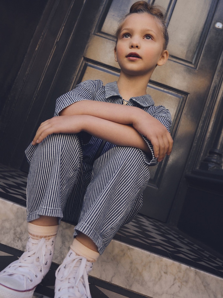 Blue Stripe Boilersuit (3-16yrs) - Image 2 of 9