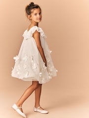 Cream Embellished Occasion Dress (3-16yrs) - Image 2 of 8