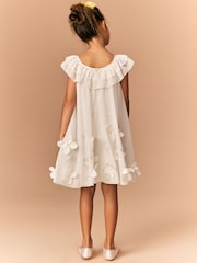 Cream Embellished Occasion Dress (3-16yrs) - Image 3 of 8