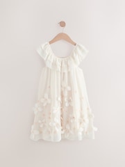 Cream Embellished Occasion Dress (3-16yrs) - Image 5 of 8