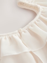 Cream Embellished Occasion Dress (3-16yrs) - Image 8 of 8