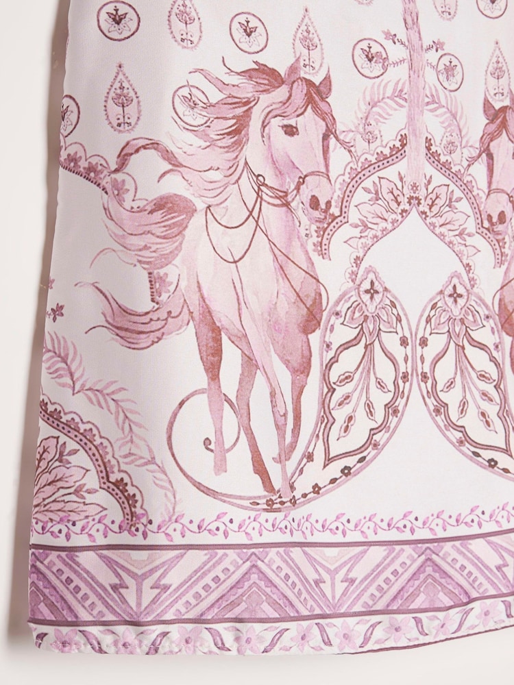 River Island Pink Horse Satin Cami Top - Image 4 of 4