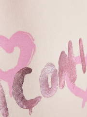 River Island Pink Graffiti Icon Shorts - Image 4 of 4