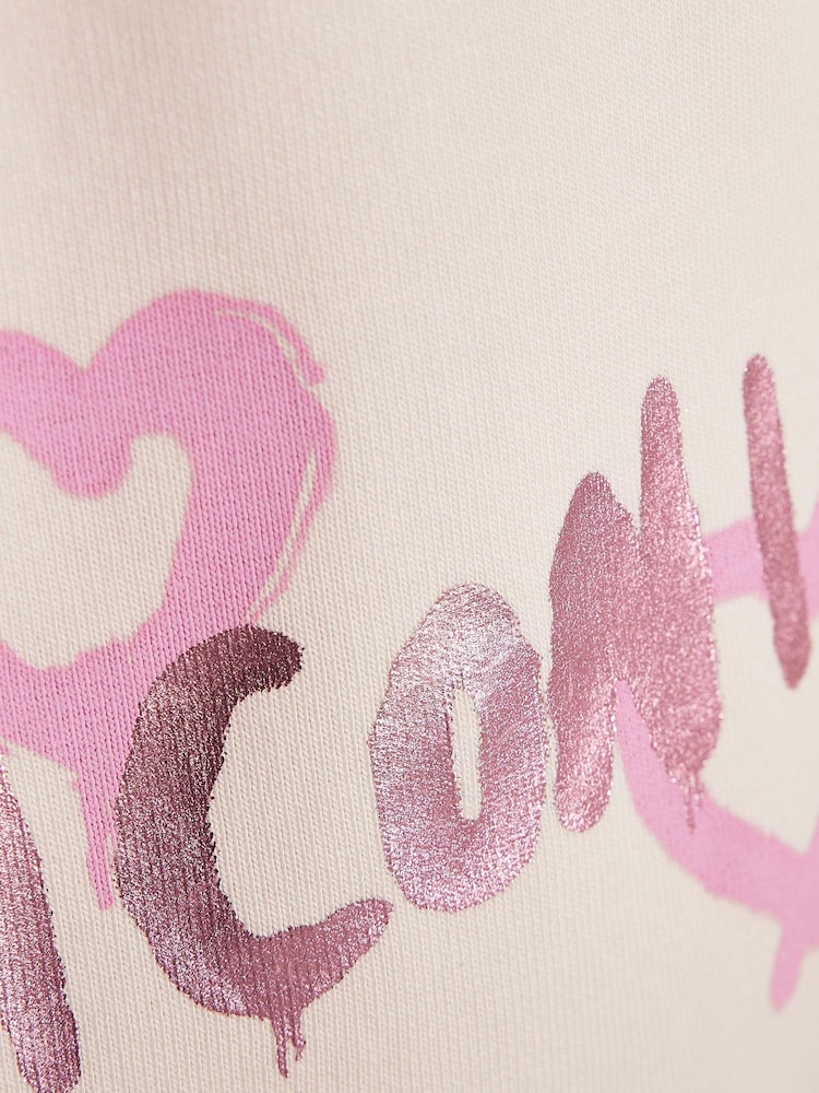 River Island Pink Graffiti Icon Shorts - Image 4 of 4
