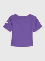 River Island Purple Sequin Embroidered Baby T-Shirt - Image 2 of 4