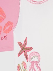 River Island Pink Sequin Tank Top 2 Pack - Image 2 of 3