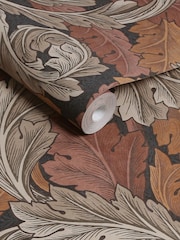 William Morris At Home Burnt Orange Acanthus A4 Wallpaper Sample - Image 3 of 4