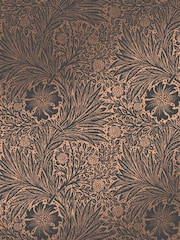 William Morris At Home Charcoal Marigold Fibrous A4 Wallpaper Sample - Image 2 of 4