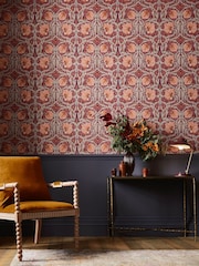 William Morris At Home Plum Pimpernel A4 Wallpaper Sample - Image 1 of 4