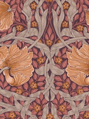 William Morris At Home Plum Pimpernel A4 Wallpaper Sample - Image 2 of 4