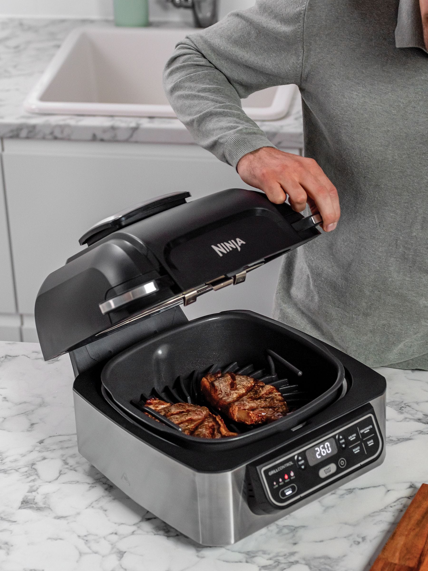 Buy Ninja Black Foodi Health Grill & Air Fryer from the Next UK