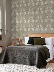 William Morris At Home Grey Pimpernel A4 Wallpaper Sample - Image 1 of 4