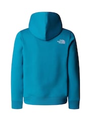 Modra bela - The North Face dečki najstniki Drew Peak Pullover kapucar; jopa/pulover s kapuco - Slika 2 iz 2